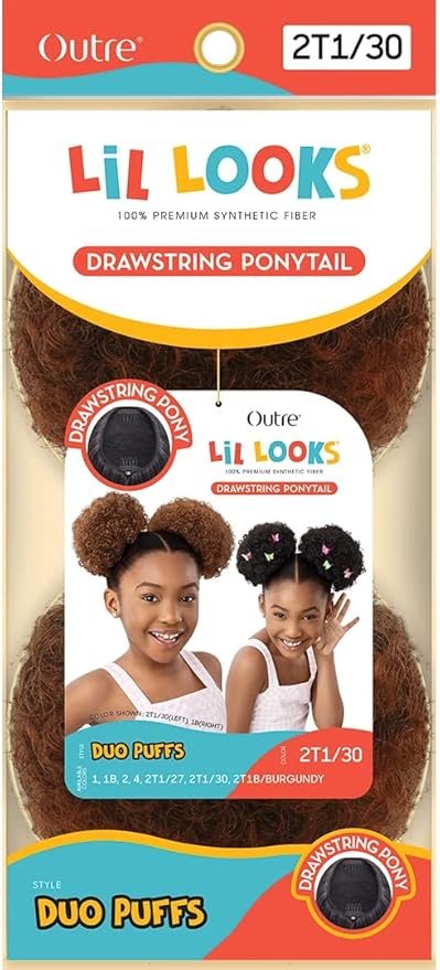 OUTRE Lil Looks Drawstring ponytail  Duo-puffs
