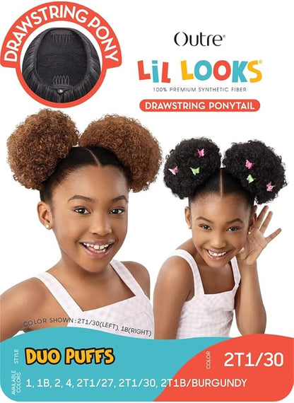 OUTRE Lil Looks Drawstring ponytail  Duo-puffs