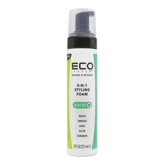 ECO Braids and Beyond 5 in 1 Styling Foam olive oil   8 oz