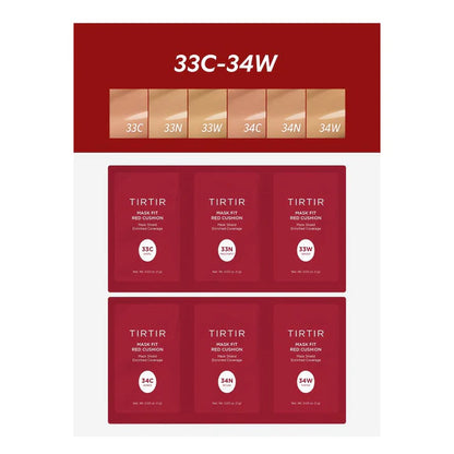 TirTir Mask Fit Red Cushion 6 Shade Trial Kit
