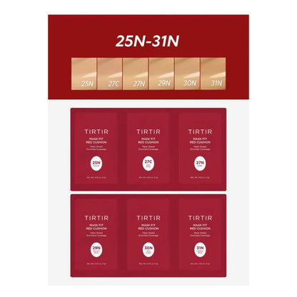 TirTir Mask Fit Red Cushion 6 Shade Trial Kit