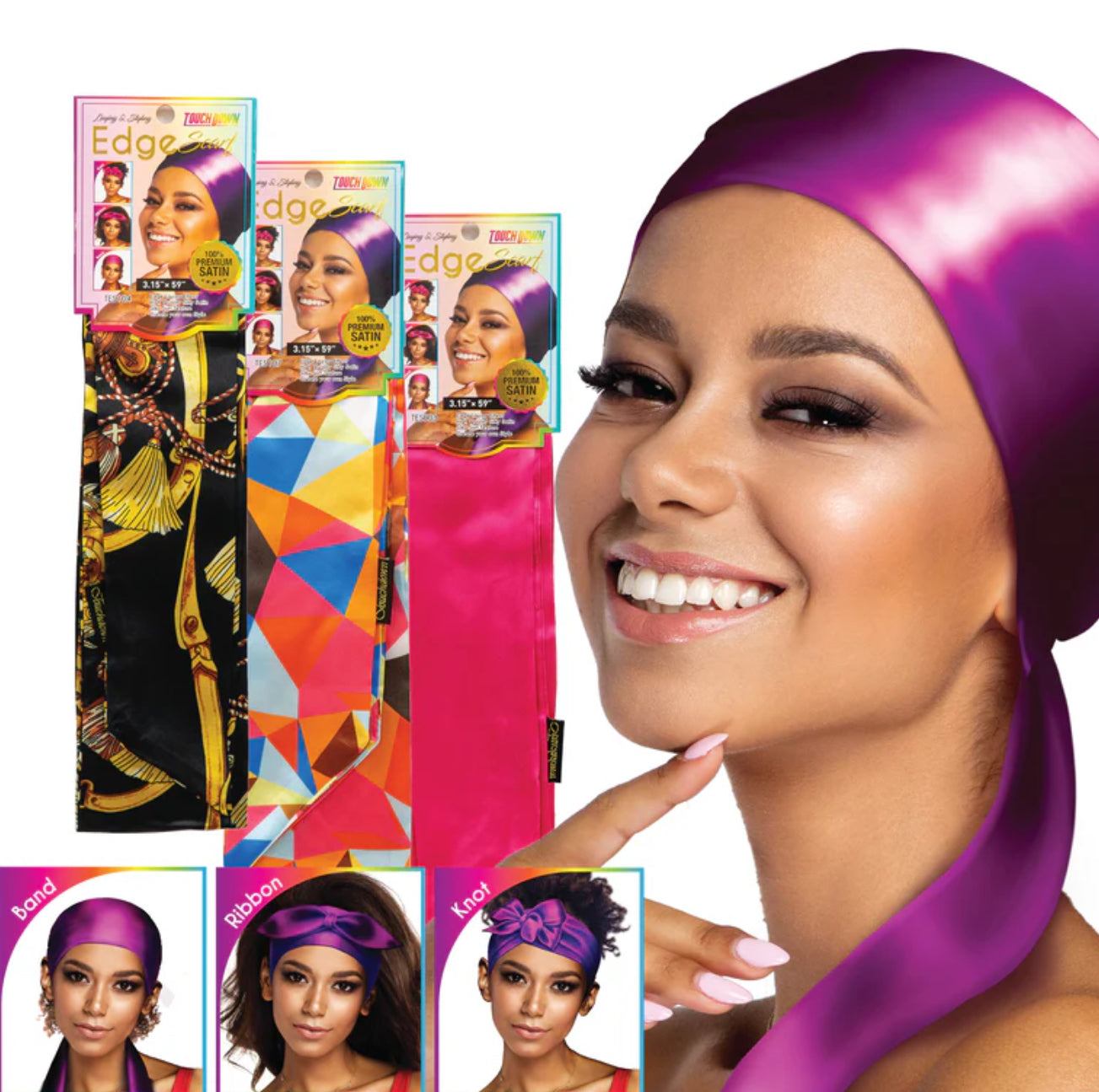 Touchdown Satin Edge Scarf