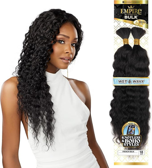Sensationnel Empire bulk braiding – wet and wavy French Bulk  18” HH