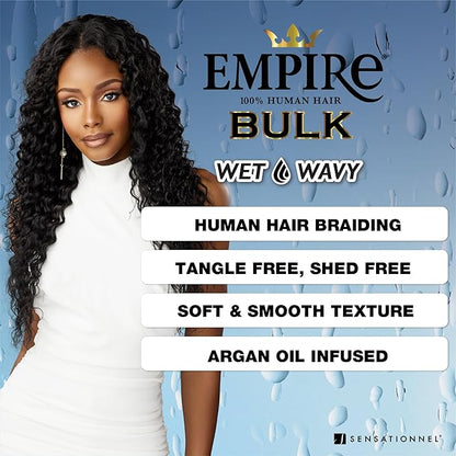 Sensationnel Empire bulk braiding – wet and wavy French Bulk  18” HH