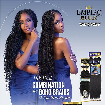 Sensationnel Empire bulk braiding – wet and wavy French Bulk  18” HH