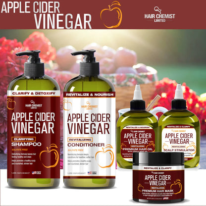 Hair Chemist Apple Cider Vinegar Clarify & Detoxify Clarifying Sulfate Free Shampoo 33.8 Oz