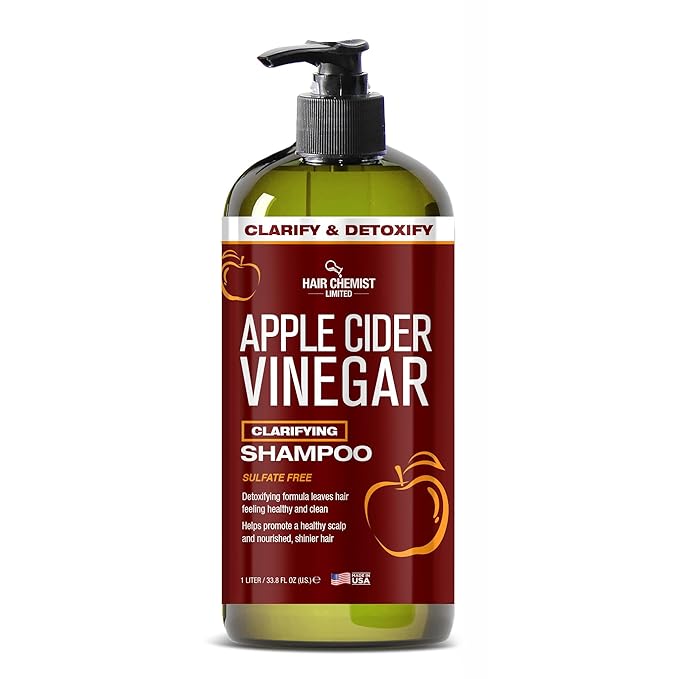 Hair Chemist Apple Cider Vinegar Clarify & Detoxify Clarifying Sulfate Free Shampoo 33.8 Oz