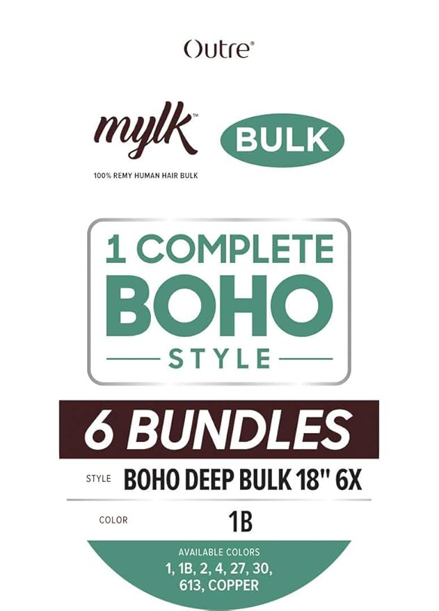 Outre Human Hair Mylk Boho Deep Bulk 18" 6X