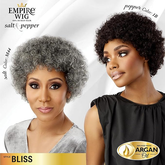 Empire Wig Salt & Pepper Human hair - Bliss