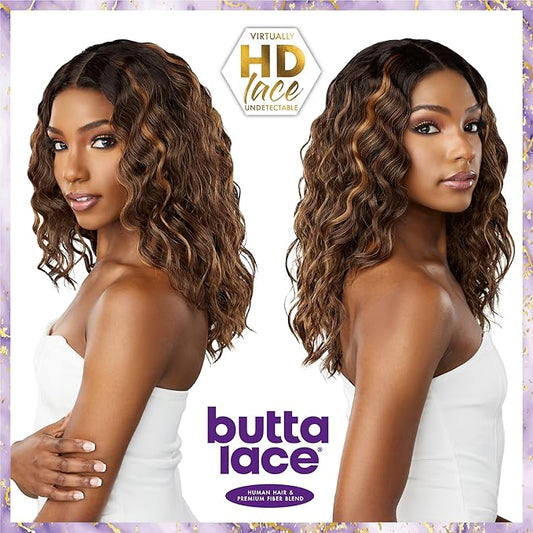 Sensationnel Butta Lace Human Hair Blend HD Lace Front Wig - LOOSE CURLY 18"