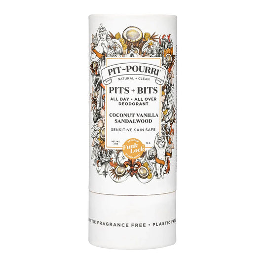 PIT-POURRI Pits + Bits Natural Full Body Deodorant (2oz)