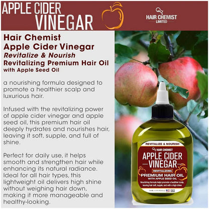 Hair Chemist Apple Cider Vinegar Revitalize & Nourish Revitalizing Premium Hair Oil with Apple Seed Oil 7.1