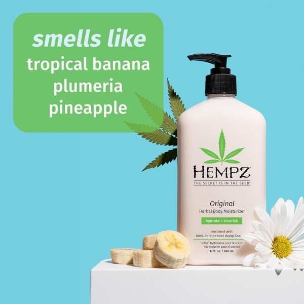 HEMPZ Original Herbal Hemp Seed Oil Body Moisturiser Lotion 500mL