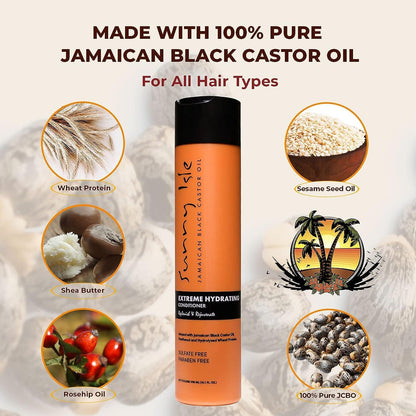 SUNNY ISLE Jamaican Black Castor Oil Conditioner [Extra Dark] (12oz)