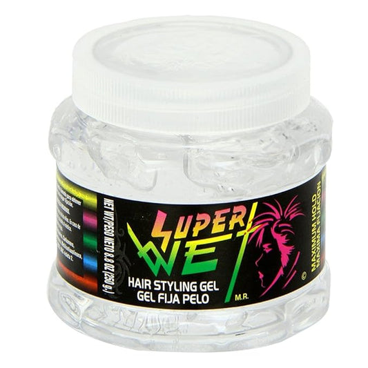 Super Wet Plus Hair Styling Gel ( Clear )