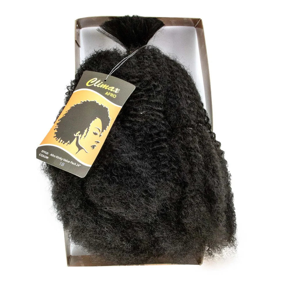 CLIMAX Afro Kinky Bulk Braid Value Pack (24inch)