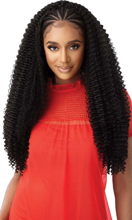 Outre X-Pression Twisted Up Crochet Braids 3X - Waterwave Fro Twist Super Long 3X