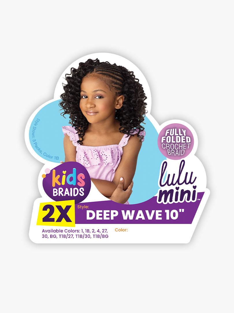 Sensationnel Crochet Braids Lulu Mini Fully Folded 2X Deep Wave 10"