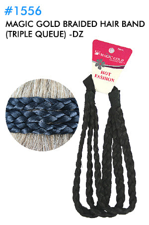 Magic Gold Braided Hair Band (Triple queue)
