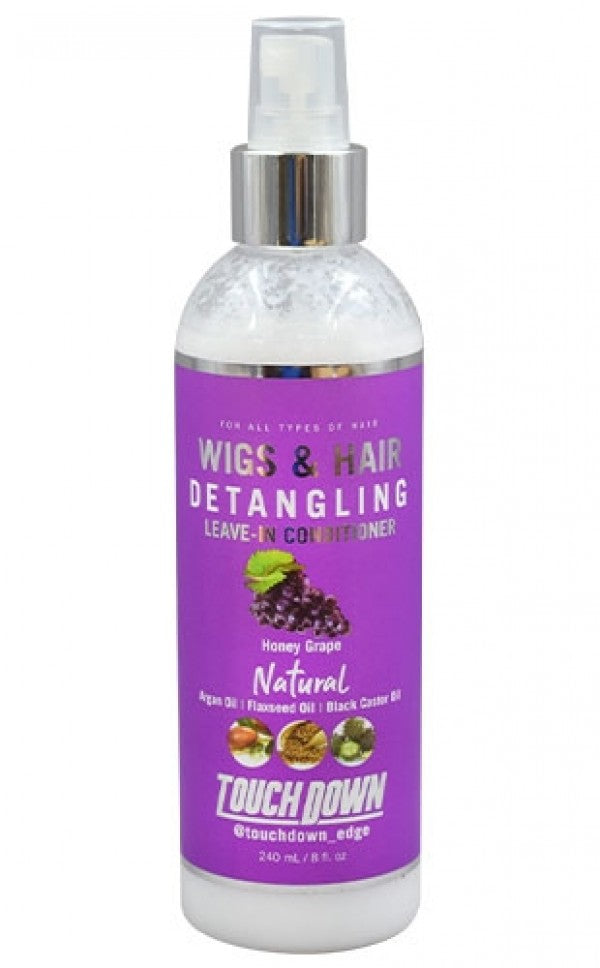 TOUCH DOWN Wigs & Hair Detangling Leave in Conditioner (8oz)