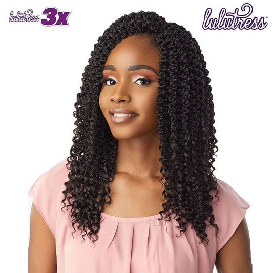 Lulutress Pre-Looped Crochet Braid 3X 3D Passion Twist 12" - Color SM1B/30