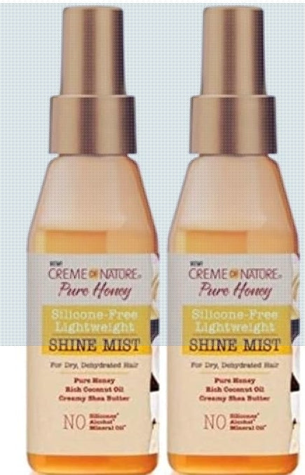 Creme Of Nature Pure Honey Shine Mist 4 Ounce (118ml) (Pack of 2)