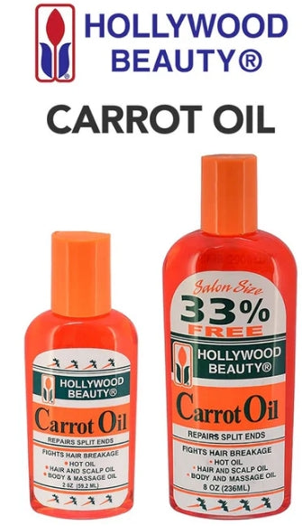 HOLLYWOOD BEAUTY Carrot Oil 2 oz