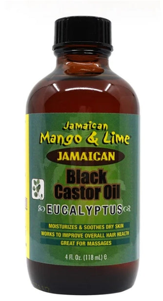 JAMAICAN MANGO & LIME Black Castor Oil [Eucalyptus] (4oz)