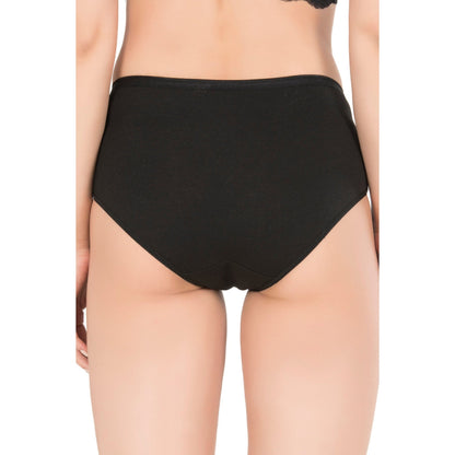 Women’s High-Waist Modal Cotton Panties – 3-Pack Seamless, Breathable, Full-Coverage Briefs (Black, Skin, White)