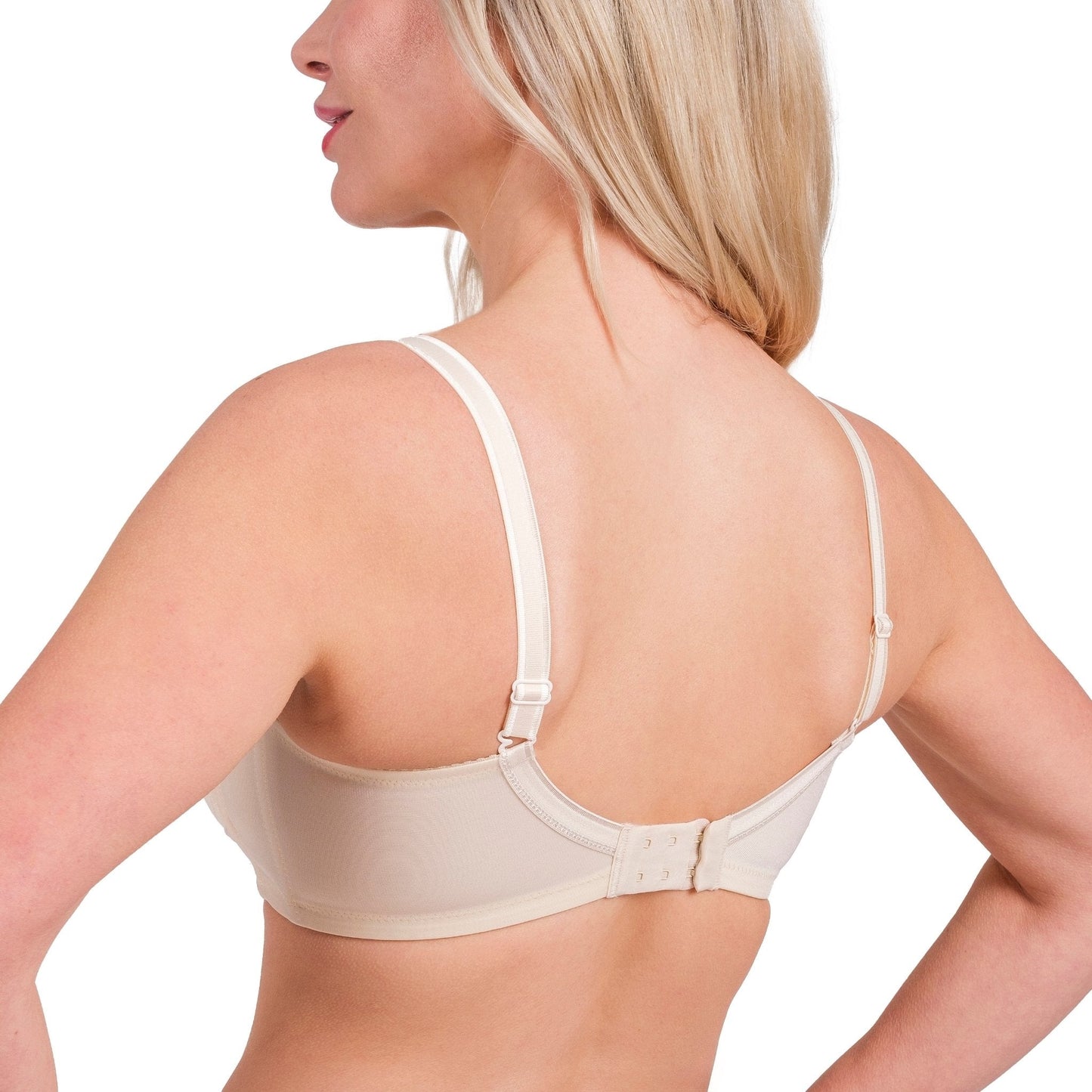 Women’s Full-Coverage Lace Bra – Wireless, Supportive & Breathable Lingerie (White, Black, Skin)