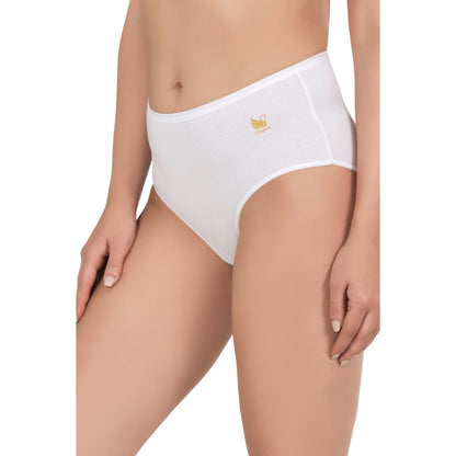 Women’s High-Waist Modal Cotton Panties – 3-Pack Seamless, Breathable, Full-Coverage Briefs (Black, Skin, White)