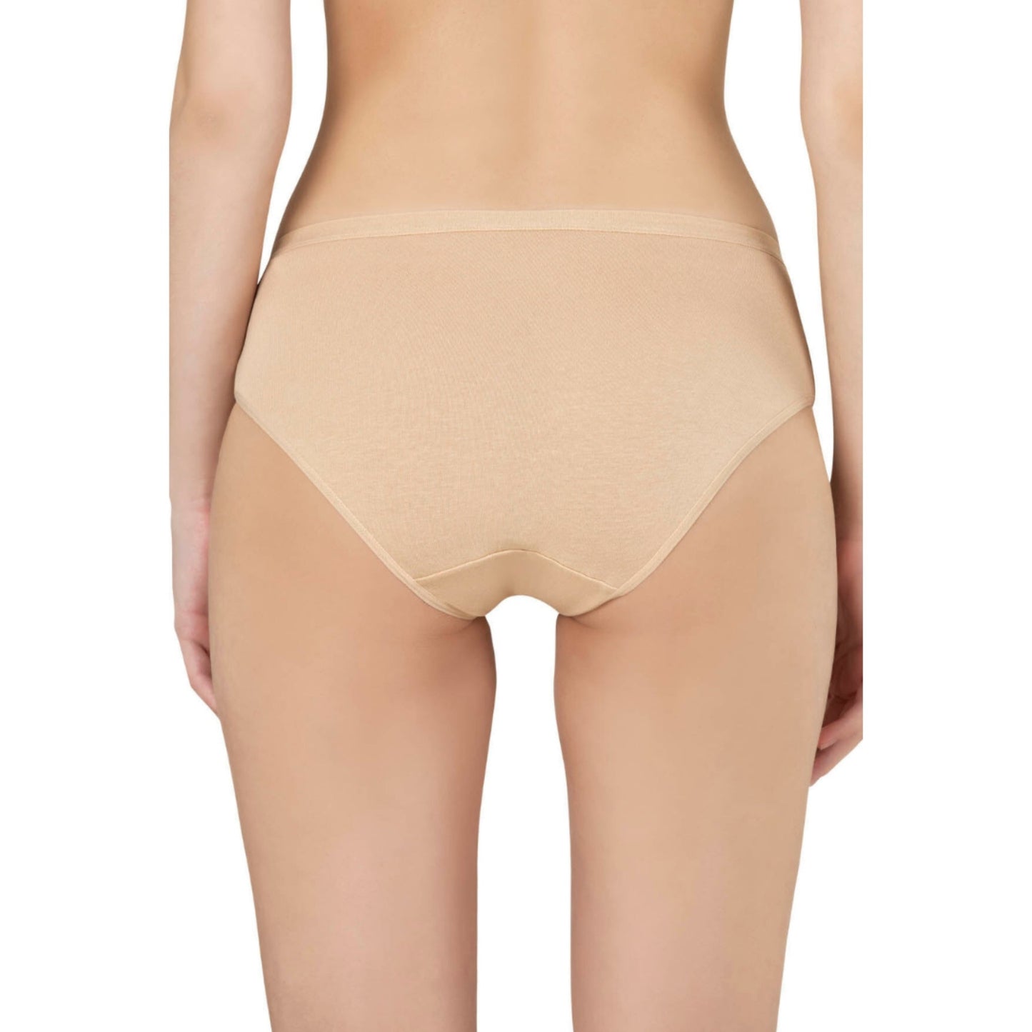 Women’s Cotton Brief Panties – 3-Pack Full-Coverage Underwear, Soft Stretch & Breathable Comfort (Black, Skin, White)