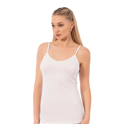 Women's Cotton Modal Camisole – Soft Adjustable Strap Tank Top for Everyday Comfort