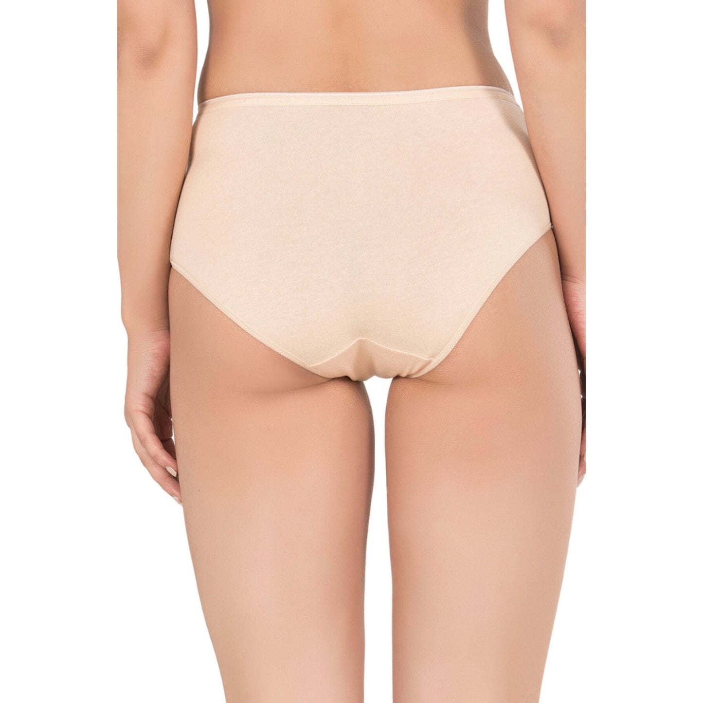 Women’s High-Waist Modal Cotton Panties – 3-Pack Seamless, Breathable, Full-Coverage Briefs (Black, Skin, White)