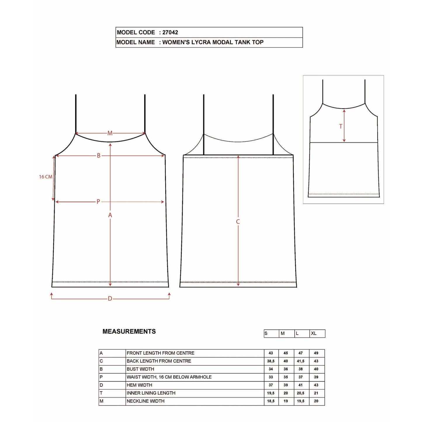 Women's Cotton-Modal Camisole Top – Soft Stretch Knit Tank with Thin Straps