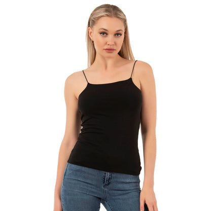 Women's Cotton-Modal Camisole Top – Soft Stretch Knit Tank with Thin Straps