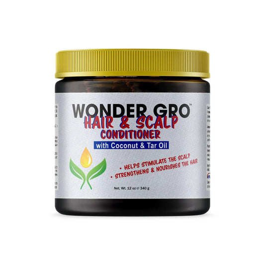Wonder Gro Hair & Scalp Conditioner Coconut & Tar Oil -12oz