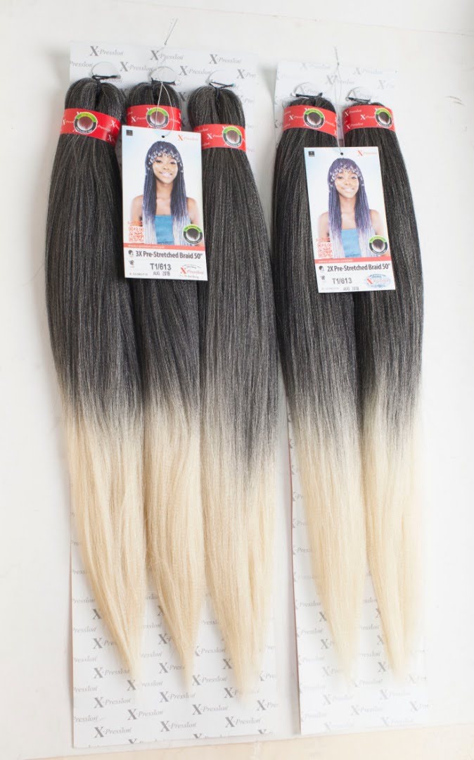 3X X-Pression Pre-stretched Braiding Hair Extensions 40”