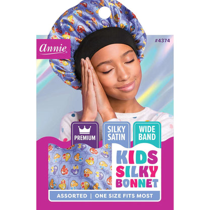 Annie Premium Kid's Silky Wide Edge Bonnet Dual Layer Assorted