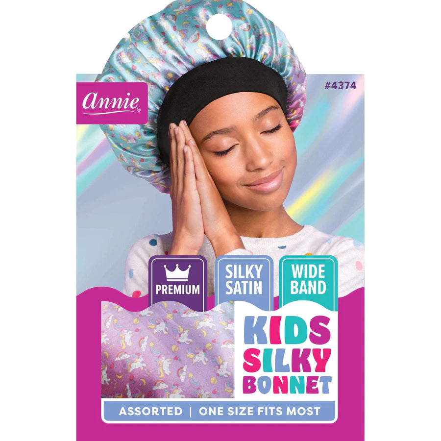 Annie Premium Kid's Silky Wide Edge Bonnet Dual Layer Assorted