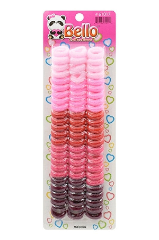 Bello O-Ring Small Ponytailers - Pink Assorted #61017