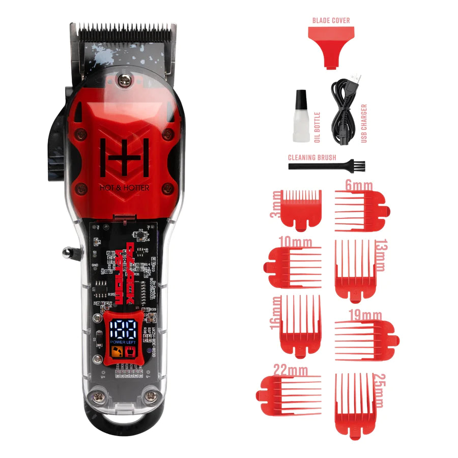 ANNIE Hot & Hotter Professional Rechargeable Cordless Clippers - Black Venom