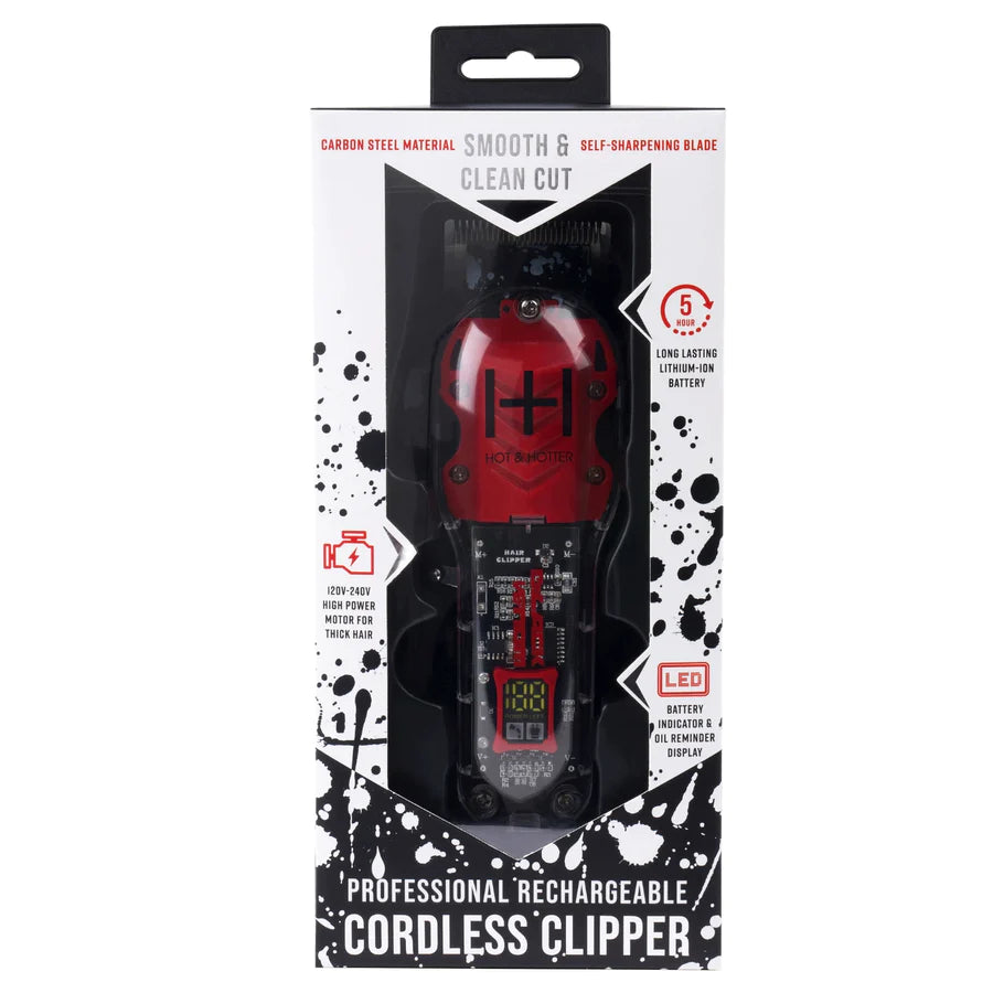 ANNIE Hot & Hotter Professional Rechargeable Cordless Clippers - Black Venom