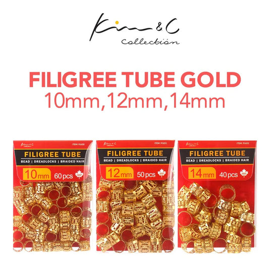 KIM & C Filigree Tube Gold