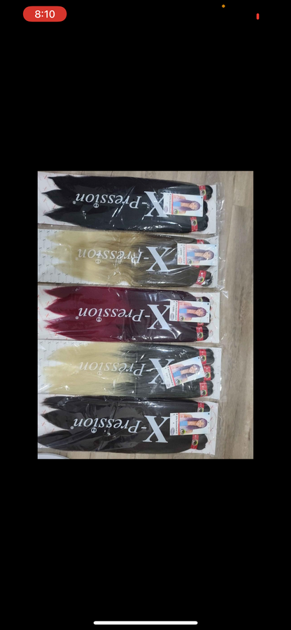 3X X-Pression Pre-stretched Braiding Hair Extensions 40”