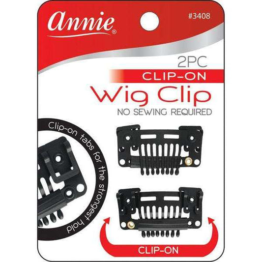 ANNIE 2PC Clip On Wig Clip[No Sewing Required]