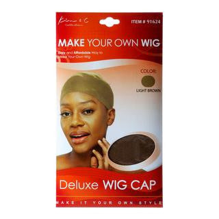 Kim & C Deluxe Wig Cap #91624 Light Brown