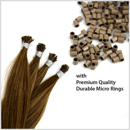 100% Human Hair! I-Tip Yaki Textured Hair Extension 18"