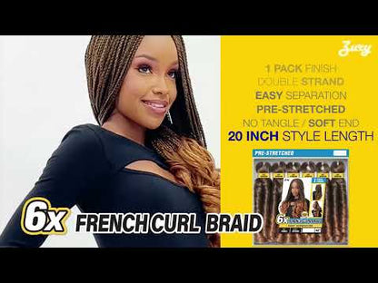 6X French Curl 40" Pre-Stretched Crochet Braid Zury Hollywood