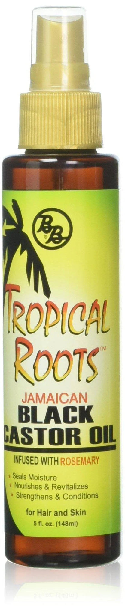 Bronner Brothers Tropical Roots Black Castor Oil, 5 Ounce